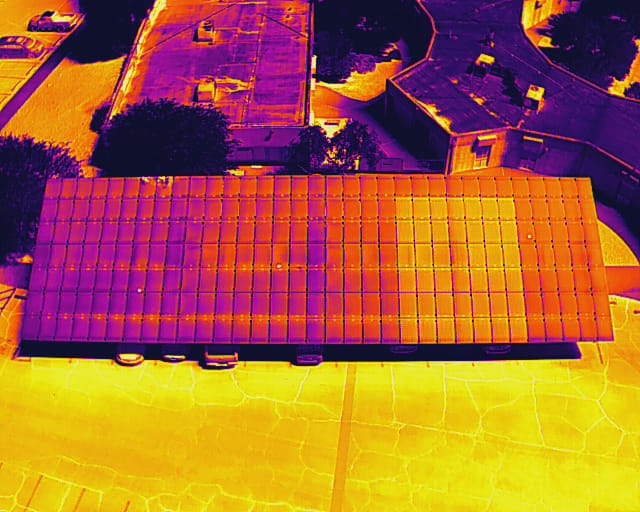 Aerial Drone Thermal Roof and Solar Inspection