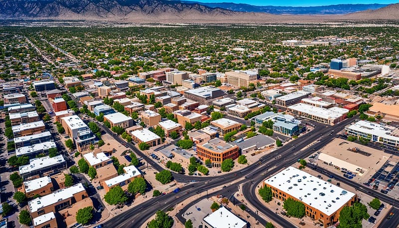 Aerial drone photography Albuquerque